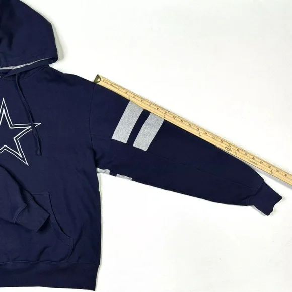 Dallas Cowboys Hoodie Men's Medium Authentic Navy NFL Football - Picture 9 of 9